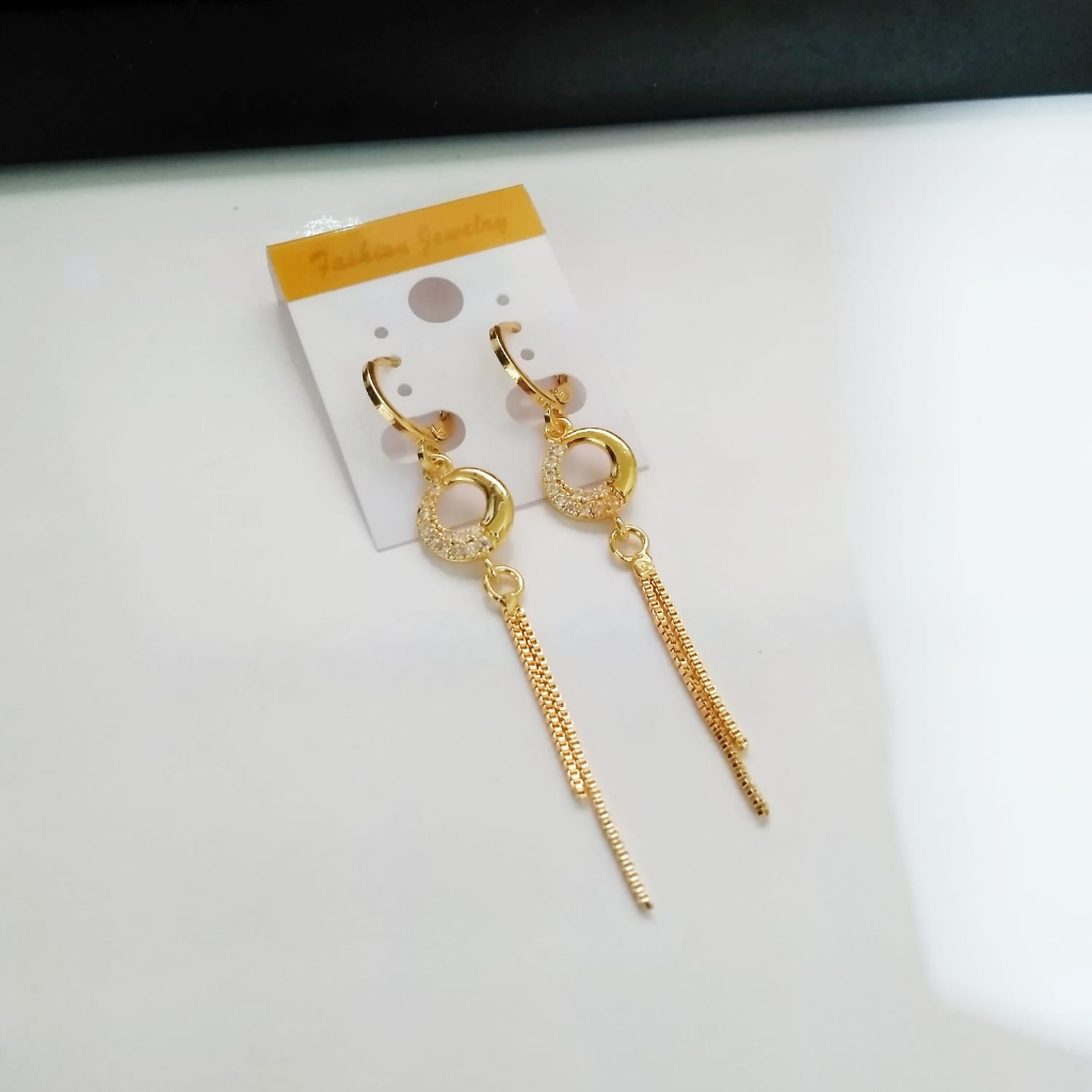 AV268 Grosir Anting Dewasa Anting Juray Gold Permata