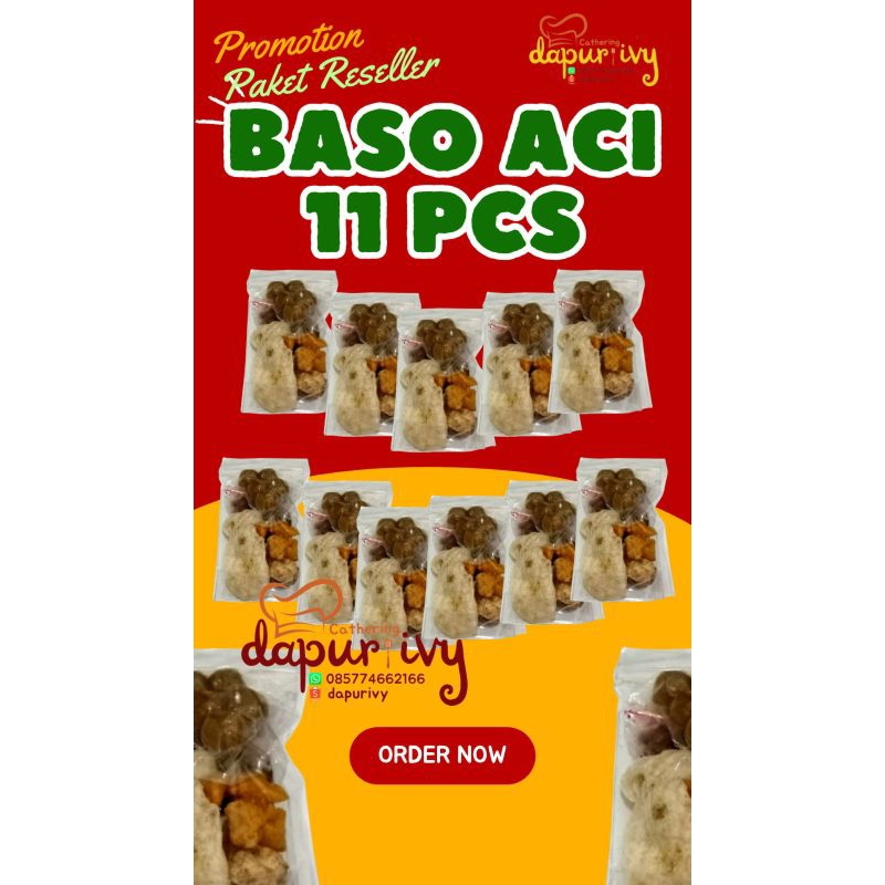 NEW!!! ParSel Paket Reseller Baso Aci 11bks Lengkap (isi 5pentol baso + extra minyak bawang)