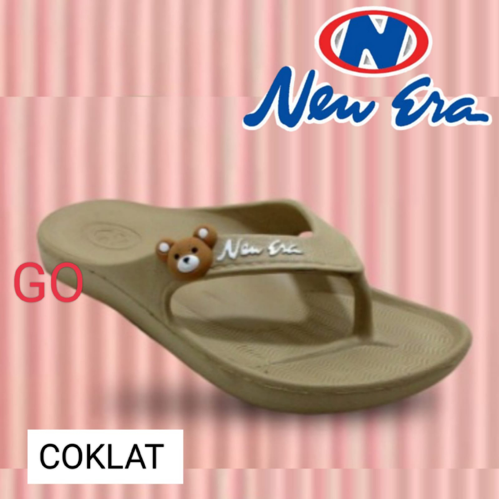 gof NEW ERA LB 9047 Sandal Jepit Wanita Polos Anti Slip Sandal Japit Cewek Murah Berkualitas