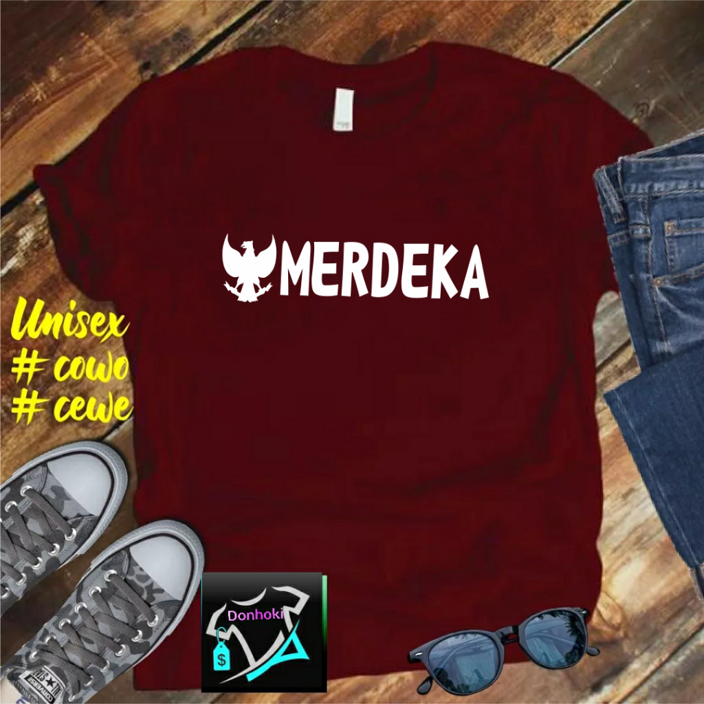 Kaos HUT Merdeka  HUT RI 78 17 AGUSTUS 1945 2023 KEMERDEKAAN INDONESIA Kaos Pria Kaos Murah