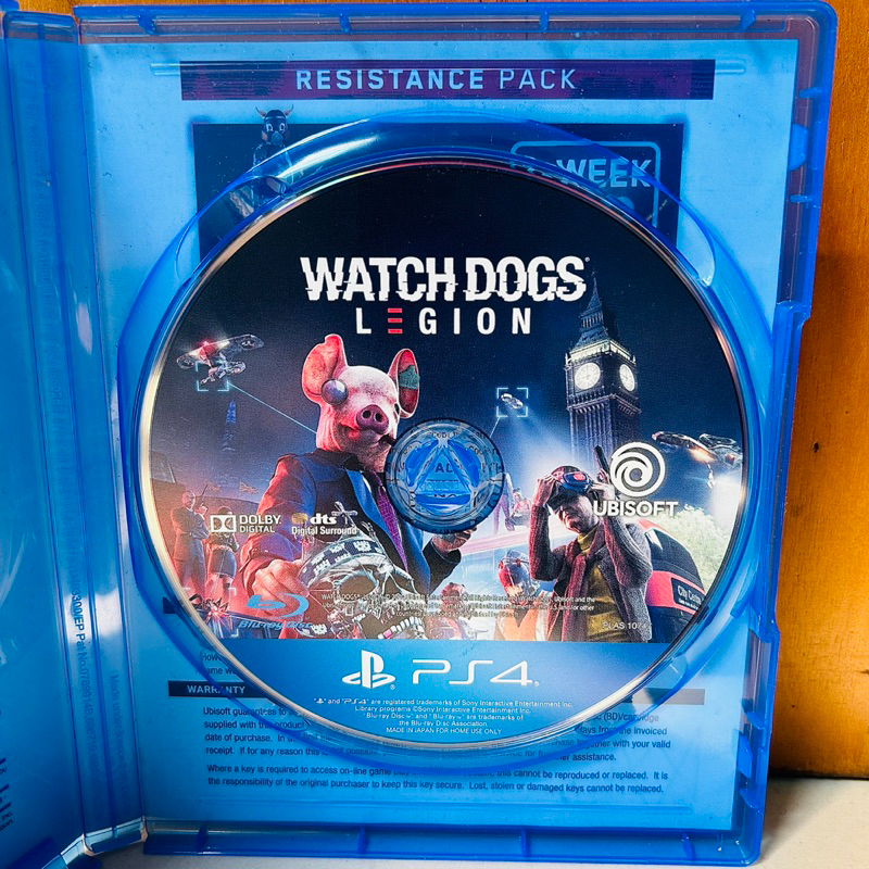 Watch Dogs Legion Ps4 Kaset Watch Dogs Legion PS4 Watchdog Dog Legions Playstation PS 4 5 CD BD Game Games Ps4 Ps5 Region 3 Asia Reg wd wdogs watchdogs2 wd 1 2 original ori asli petualangan gim hacker gta bluray disc murah second bekas baru new watchdogs