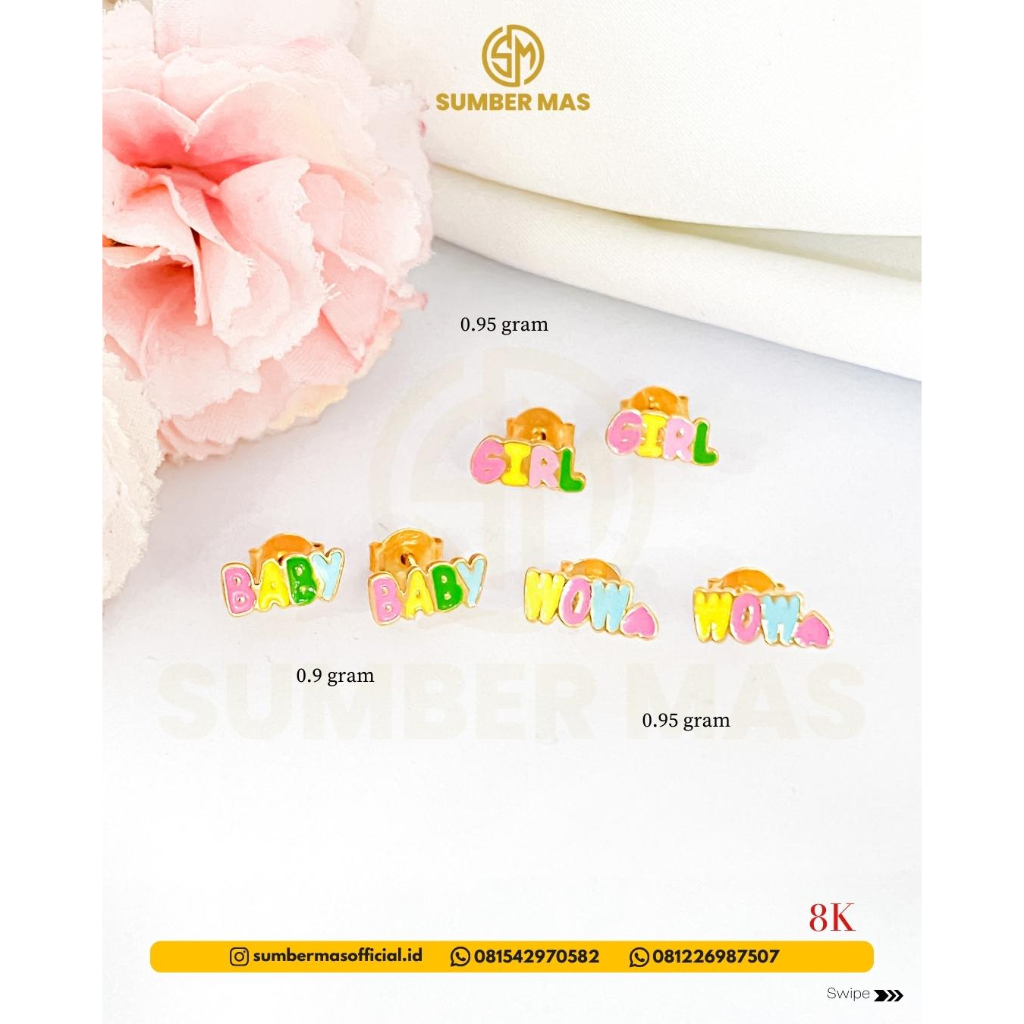 ANTING ANAK LUCU BERWARNA WARNI 8K - SUMBER MAS