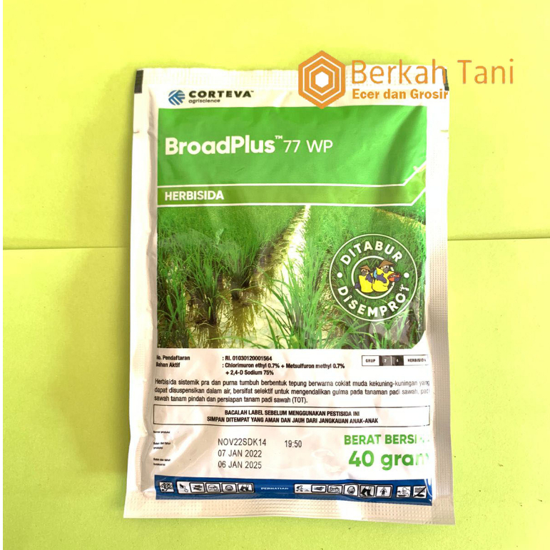 Herbisida AllyPlus BroadPlus (Broad Plus)77wp 40gram harga grosir//herbisida allyplus(broadplus)