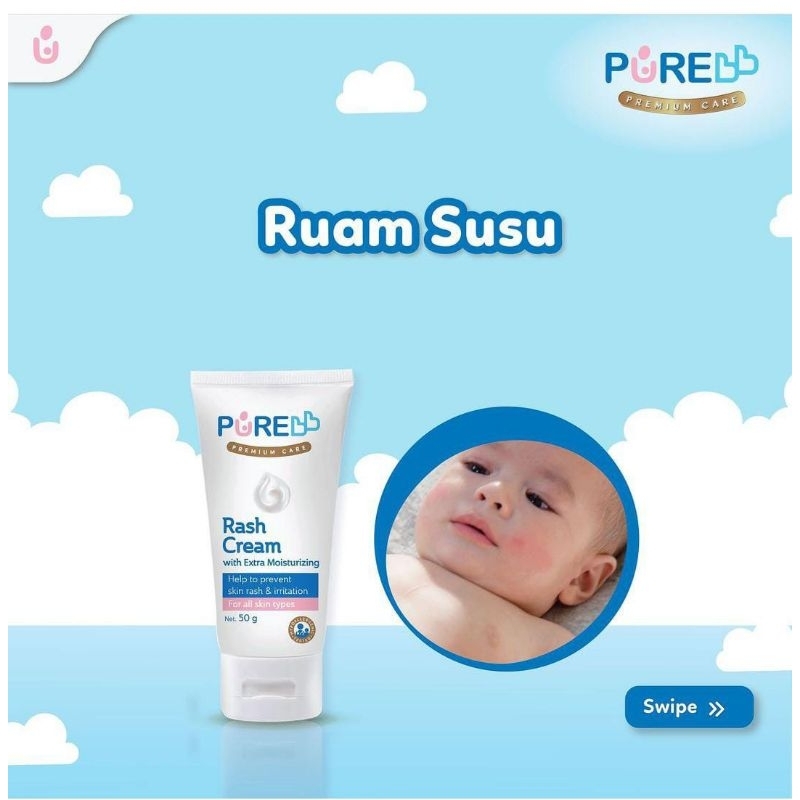 RASH CREAM PURE BABY/PUREBB/PUREKIDS 50g AUDREY BABY SHOP