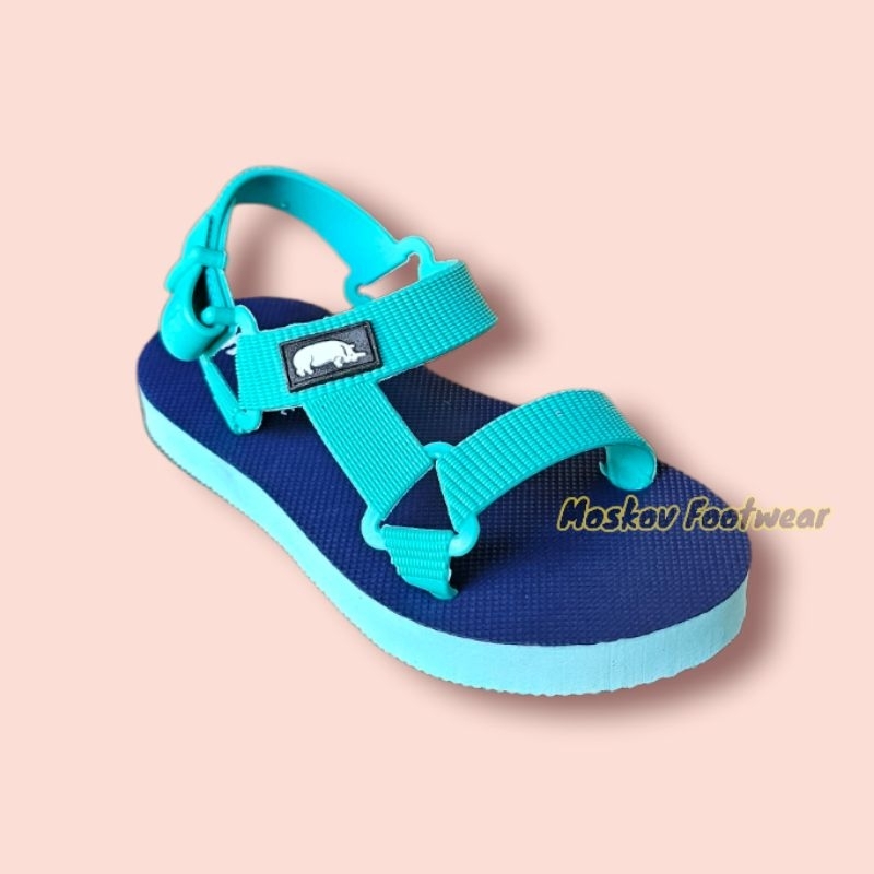 Munims Kids Sandal Anak Bayi Strap Sendal Karet Rubber Tali Anak Perempuan Laki Laki Cowok Cewek NT