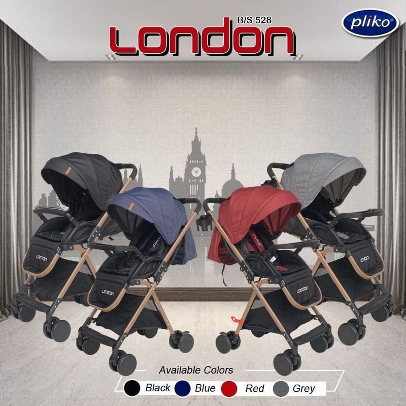 Baby Stroller Pliko London BS 528 / Kereta Dorong Bayi Pliko London