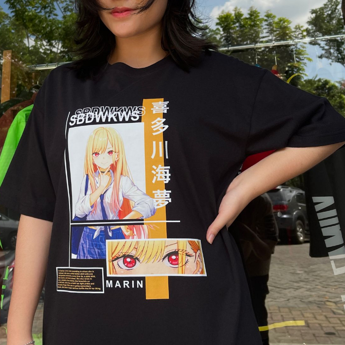 Kaos Kitagawa Marin Waifu Anime Manga Sono Bisque Doll wa Koi wo suru Premium Unisex