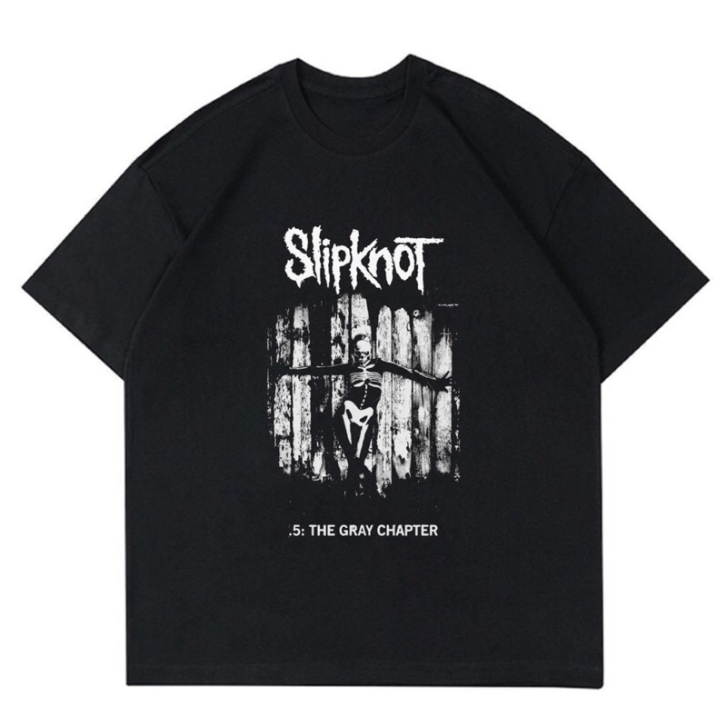 BAJU KAOS BAND SLIPKNOT “THE GRAY CHAPTER” |T-SHIRT BAND SLIPKNOT VINTAGE| BAJU KAOS OVERSIZE UNISEX