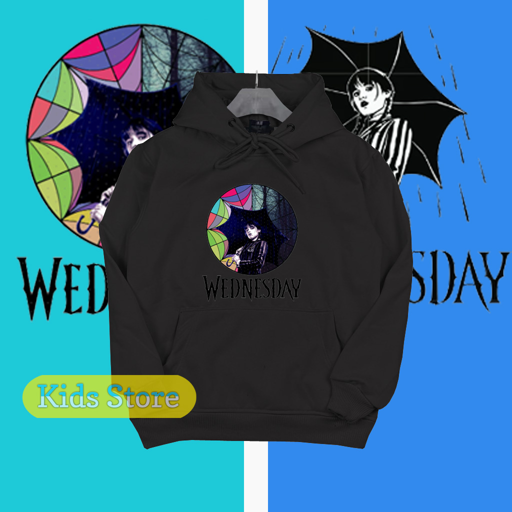 Jaket Anak Wednesday Sweater Hoodie Anak Wednesday - KIdsstore