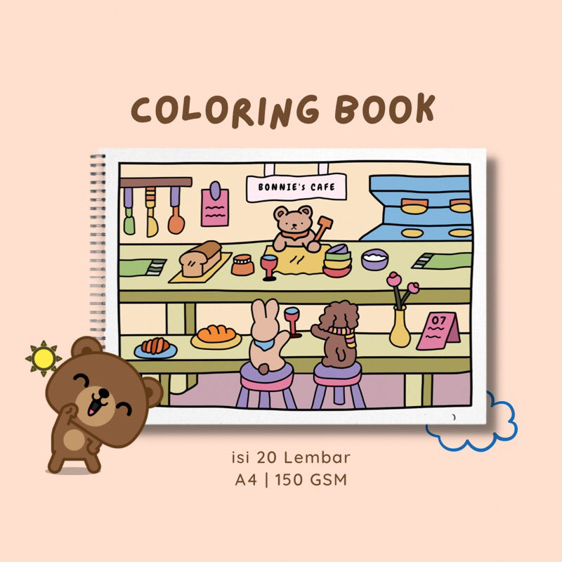 

PROMO- Coloring Book Aesthetic For Child and Adult | 200 gsm