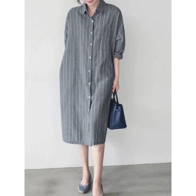 Pakaian wanita/model salur/atasan tunik/MEISA SHIRT