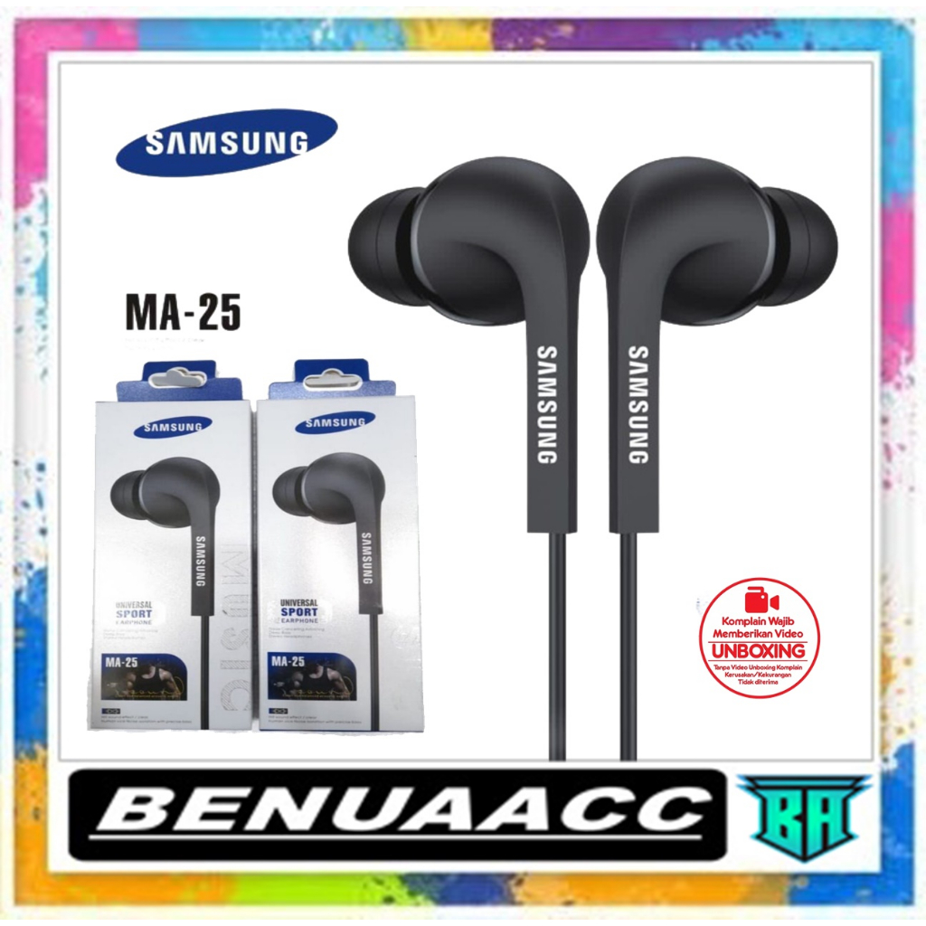 (ba) HF HEADSET SAMSUNG MA-25 UNIVERSAL SPORT EARPHONE