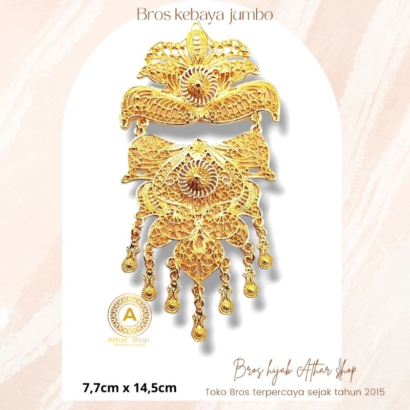 Bros kebaya kutubaru 2 susun /bros kutu baru 2 susun