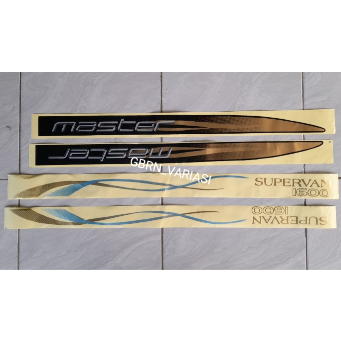 Sticker stiker espass supervan 1600/ stiker minibus espass 1600 / Stiker master