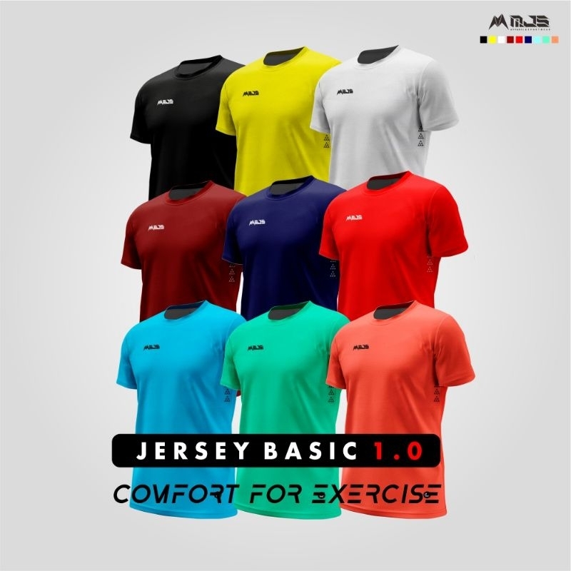 Jersey Olahraga - Jersey Running - Sport Jersey Basic 1.0 Original MJS Apparel