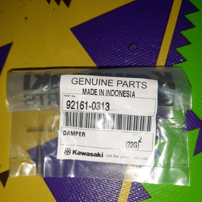 KARET DAMPER BATOK LAMPU BULAT NINJA R SS ORIGINAL