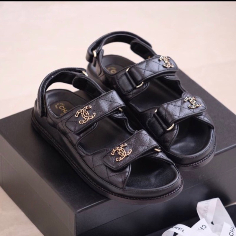 ch dad sandal size 37 mirror kulit