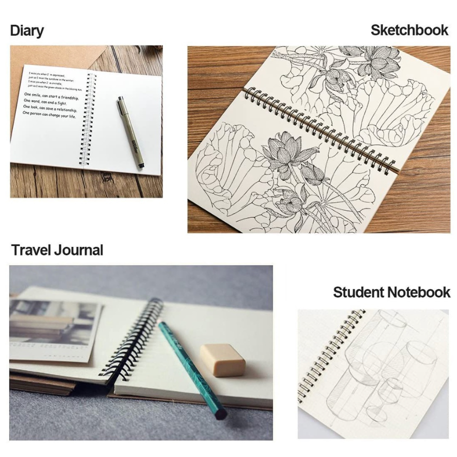 【GOGOMART】Buku Notebook / Diary Book / Sketch Book / Buku Journal Book Menggambar Sketchbook Drawing Memo Pad