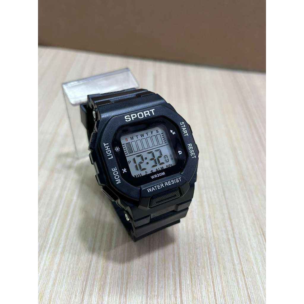 Jam Tangan Pria Digital Terlaris/ Jam Tangan Rubber Tahan Air Free BOK