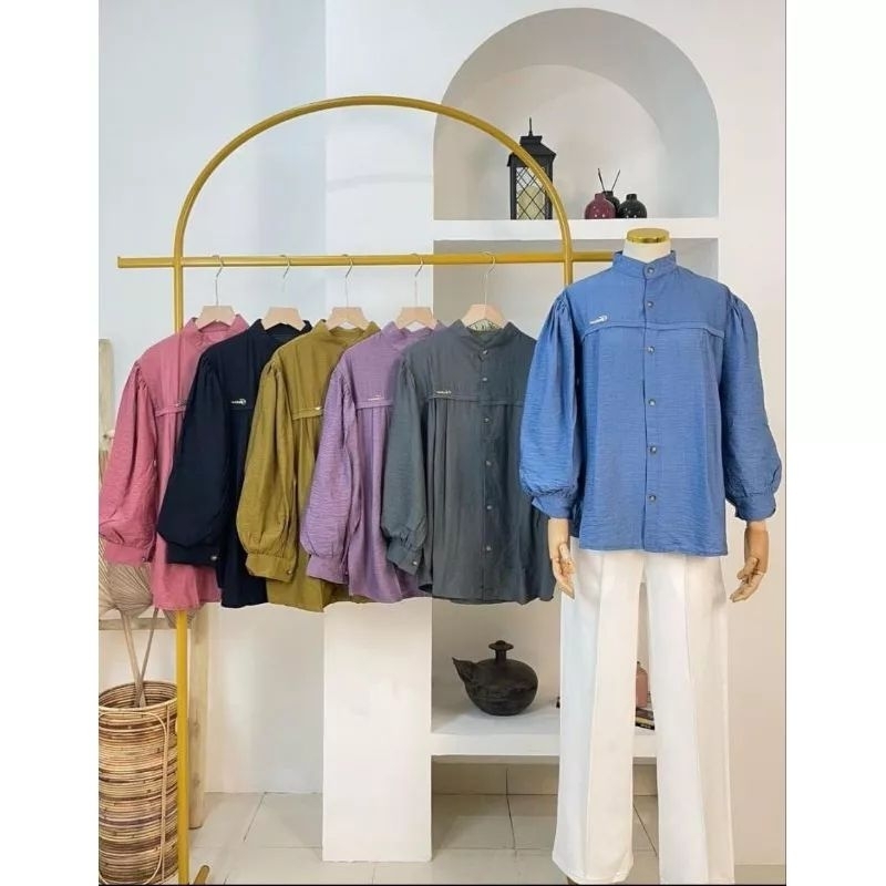 SORAYA BLOUSE POLO LINEN / POLOLINEN BLUS