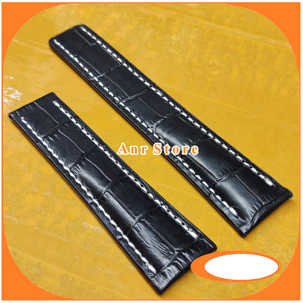 Tali Jam Tangan Kulit Leather Breitling 24 mm