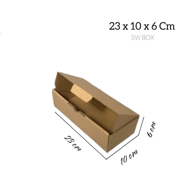

kardus/karton uk 23x10x6 cm model die cut kotak pizza dll