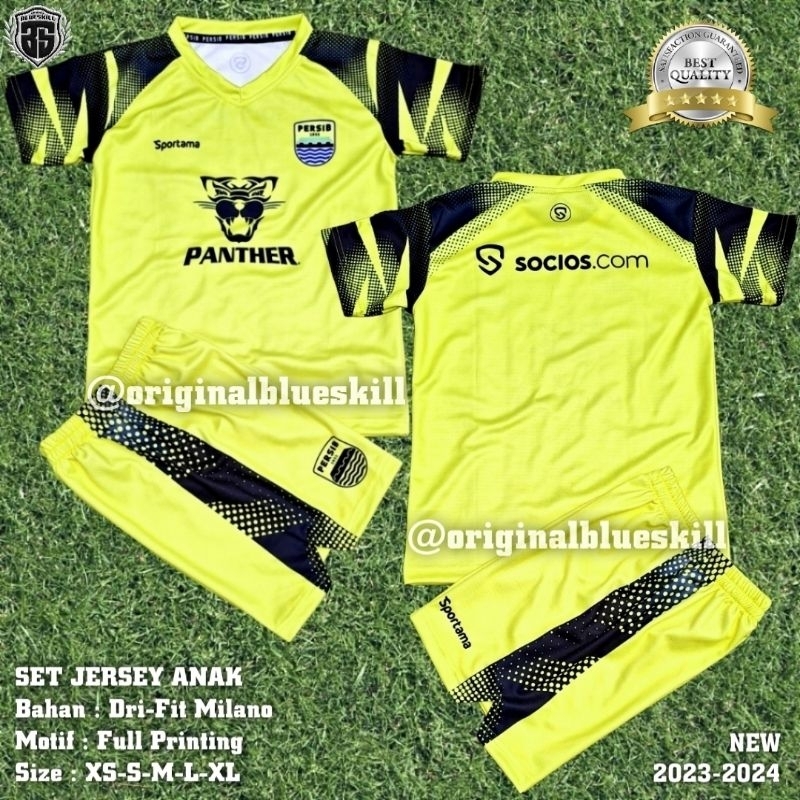 Setelan jersey panther persib / setelan anak jersey latihan persib / setelan olahraga anak persib panther terbaru