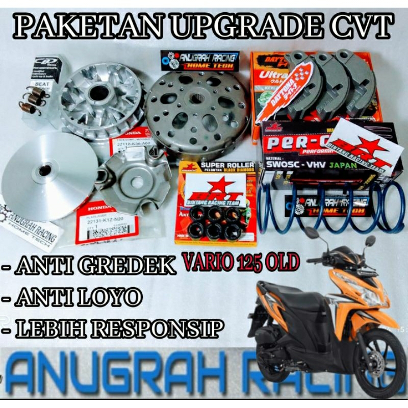 FULL UPGRADE CVT KIRIAN ANTI GREDEK AKSELERASI KZR KWN K35 K36 K50 PNP VARIO 125 OLD VARIO 125 VARIO