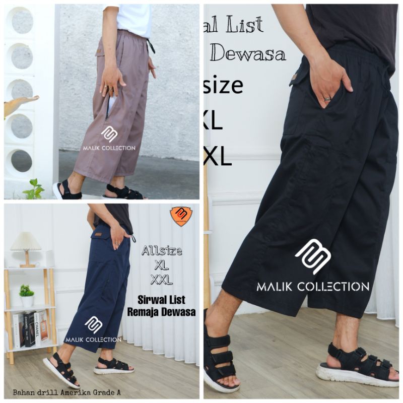 Celana Sirwal List dewasa jumbo extra jumbo laki laki Pria allsize xl xxl
