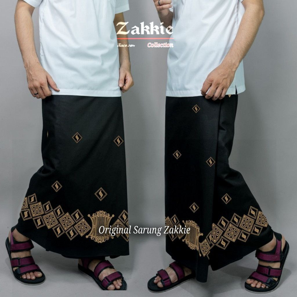 Fashion Muslim Sarung Batik Pria Santri Motif Rabbani Rembulan Terbaru