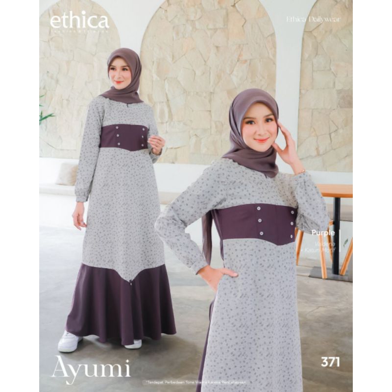 Ethica Gamis Ayumi 371 (Purple, Navy)