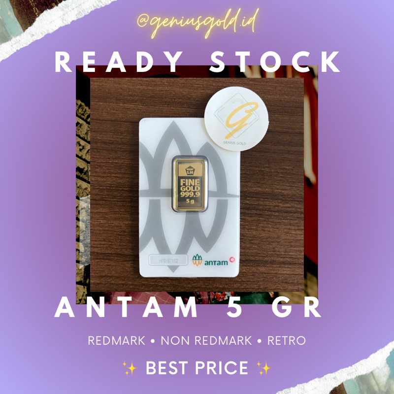 Emas Antam 5 gram / Antam 5 gram / Emas 5 gram / Emas 5gr / 5 gram Antam