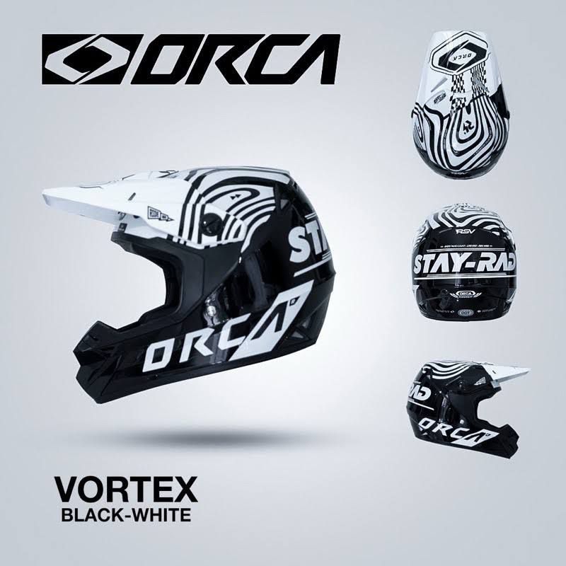 Helm Cross / Trail Supermoto Orca Vortex Original RSV