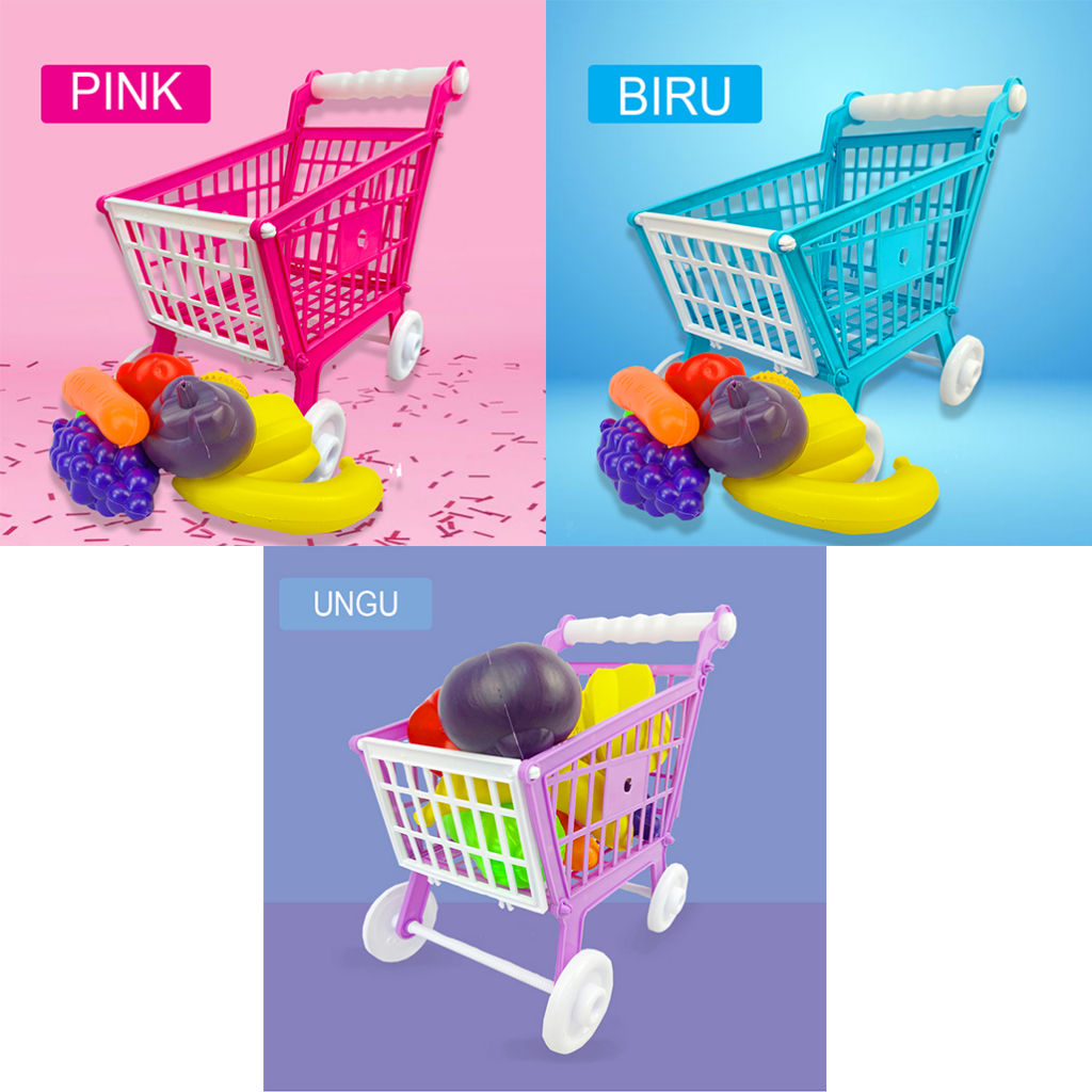 (BISA COD)  Mainan Trolley buah Kanton / Mainan troli belanja / mainan edukasi anak / mainan anak perempuan ( SKW.B552 ) JSP