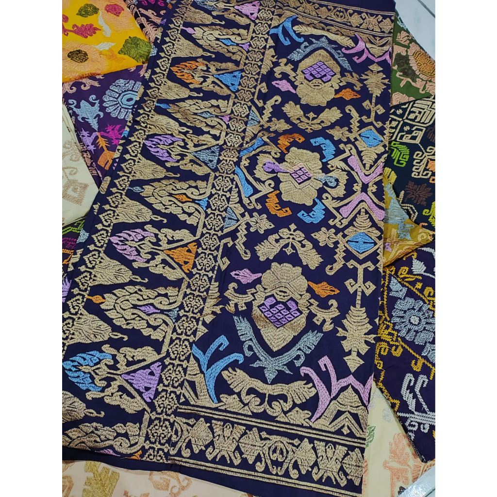 kamen endek katun bordir lembaran