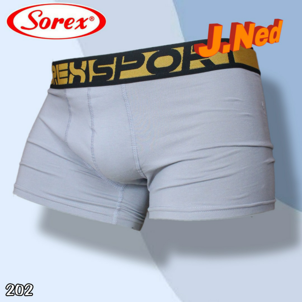 J202T - PER BOX ISI 3 PCS CELANA DALAM BOXER PRIA SOREX SIZE S - XL