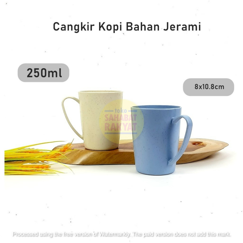 Gelas/Cangkir/Mug Bahan Jerami