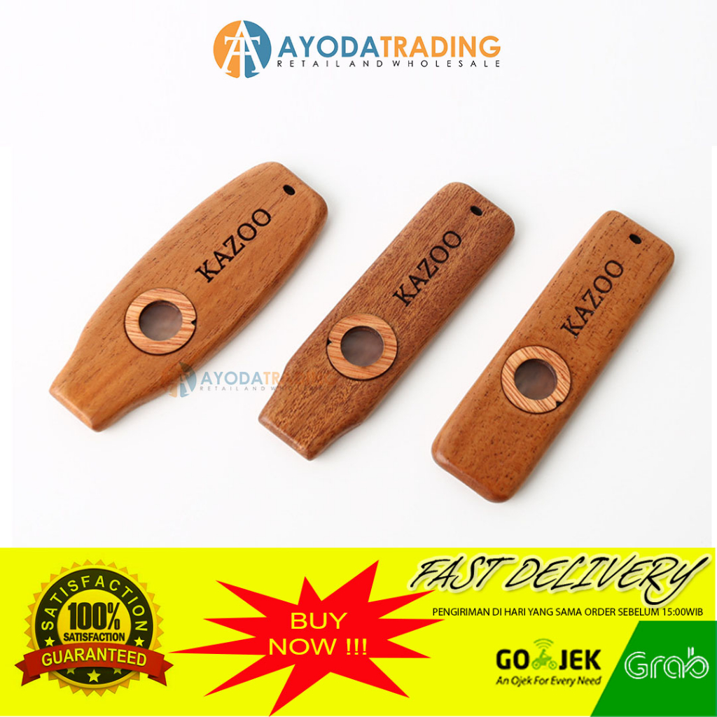 Alat Musik Tradisional Kayu Afrika Amerika Kazoo