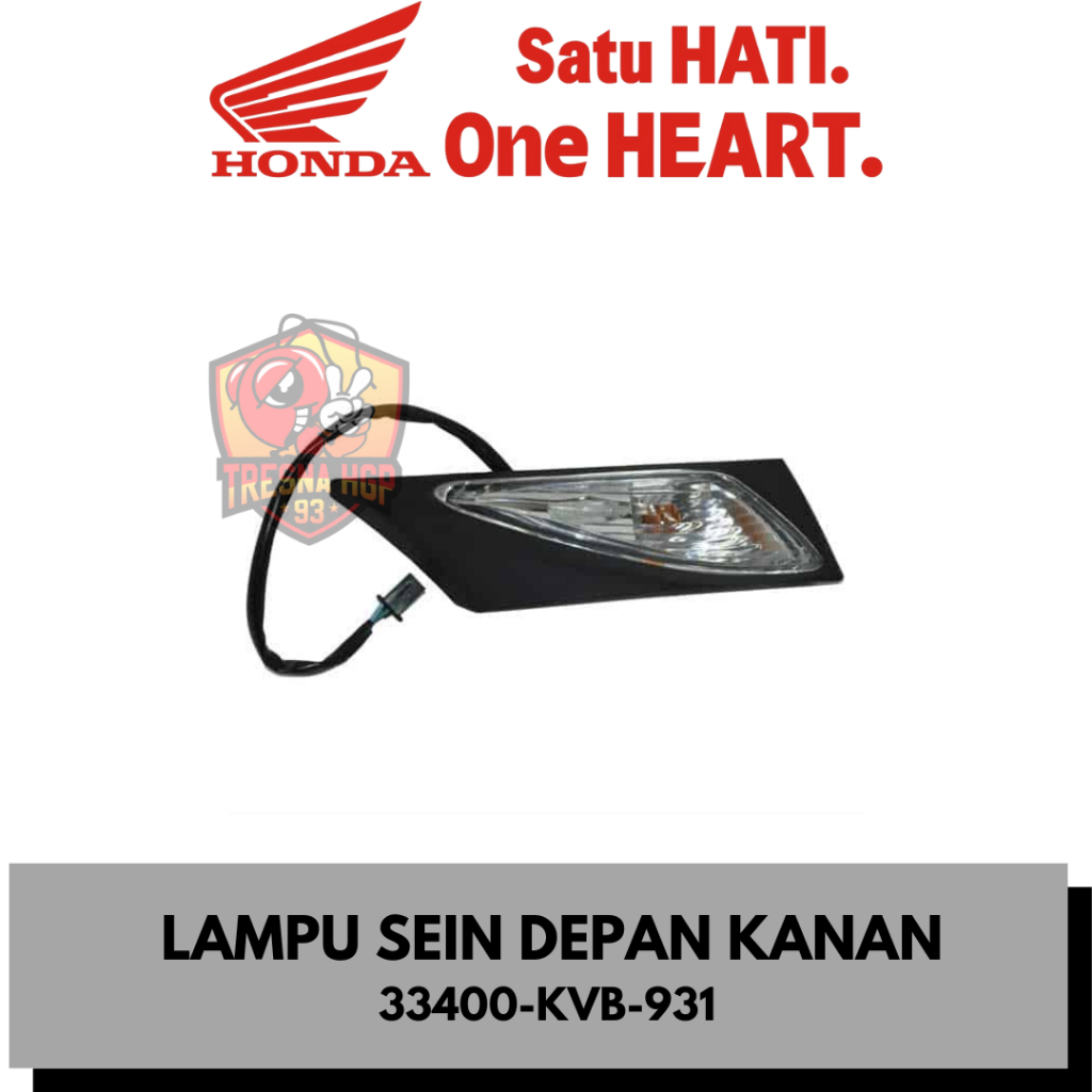 33400-KVB-931 LAMPU SEIN DEPAN KANAN VARIO 110 KARBU ORIGINAL | WINKER ASSY R FR 33400KVB931