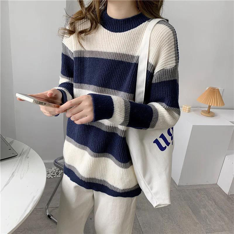 INDIRA KNITE SWEATER | SWEATER RAJUT WANITA OVERSIZE KOREAN KEKINIAN