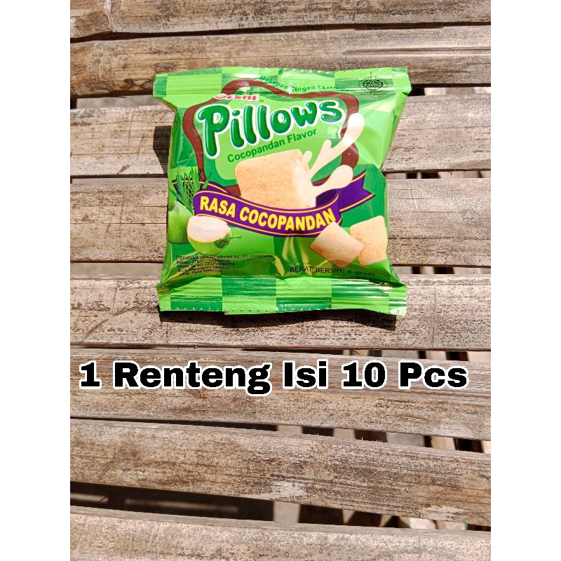 

Snack Oishi Pillow Rasa cocopandan 1 Renteng isi 10 Pcs