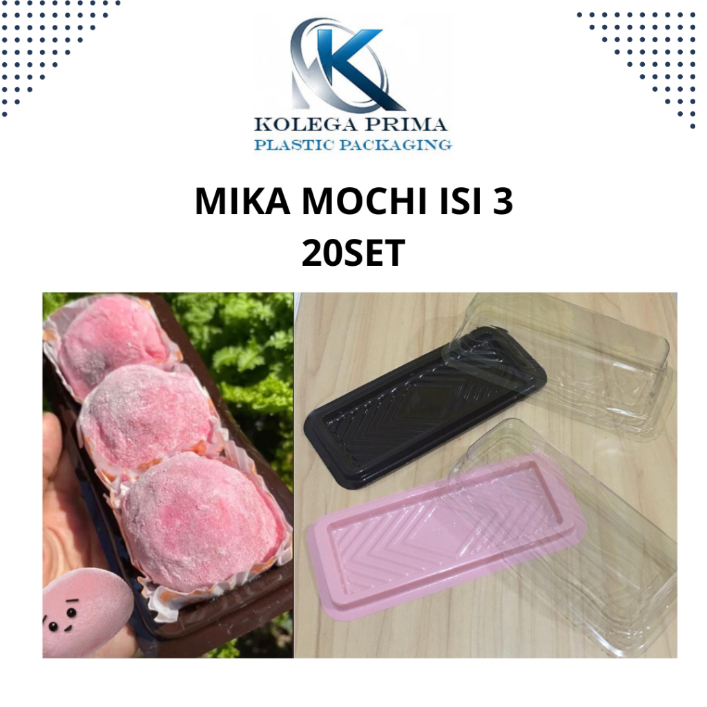 MIKA DONAT MINI ISI 3/ TRAY BOLU GULUNG/ MIKA BG 17/ MIKA MOCHI/ MIKA MURAH ISI 20PCS