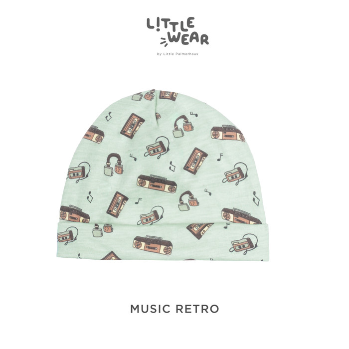 Topi Bayi Anak Little Palmerhaus Little Wear Baby Hat Games / Music / Cinema Retro 1pcs