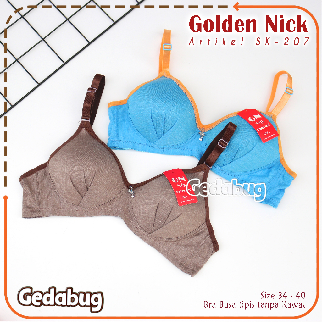 Bra Golden Nick SK 207 | BH wanita dewasa Busa tanpa Kawat | Gedabug