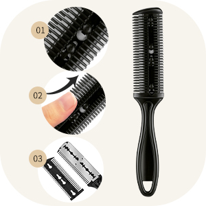 Alat Cukur Rambut 7 in 1 Peralatan Hair Styling Set Gunting Sisir Sasak