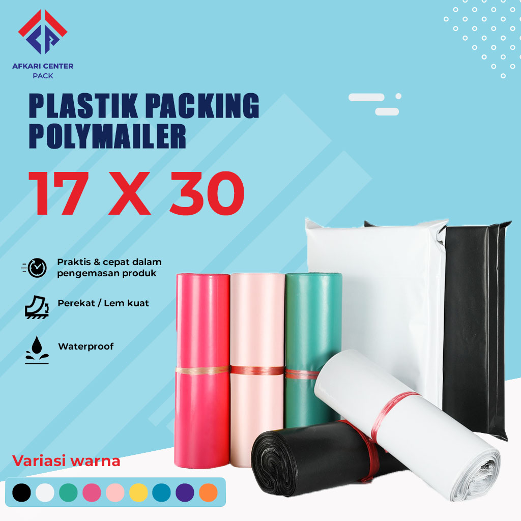 

PLASTIK PACKING 17X30 (50PCS) PLASTIK POLYMAILER TERMURAH BEST QUALITY