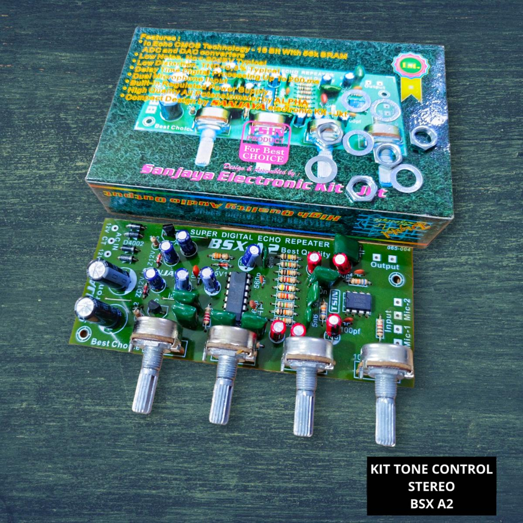 Kit Tone Control BSX A2 BSXA2 Mic Echo Tune Kontrol Stereo