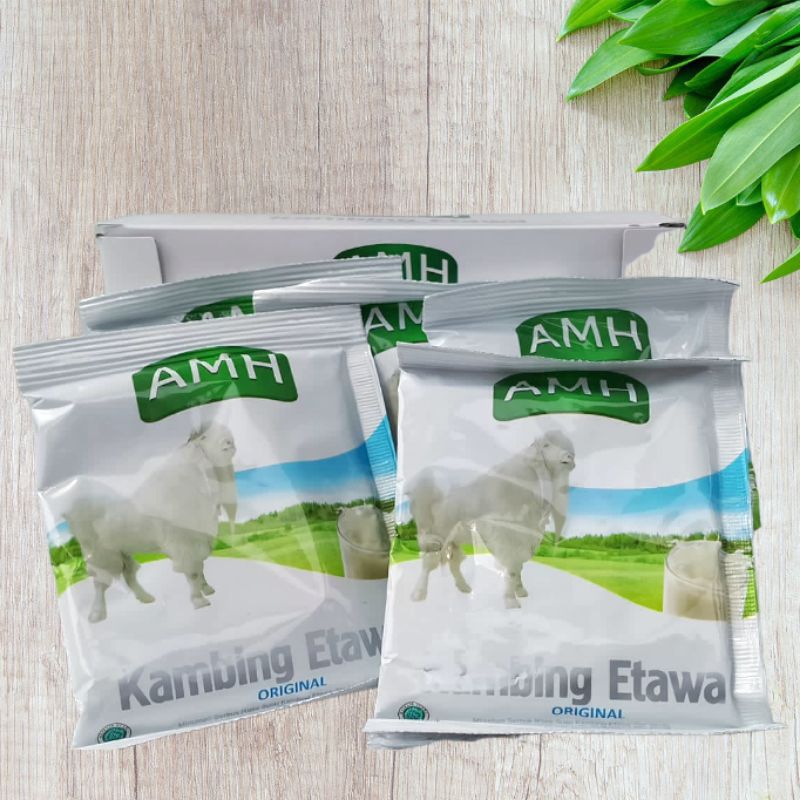 SUSU KAMBING ETAWA AMH Full Cream Harga Perbox Isi 10 Saset 250 Gr