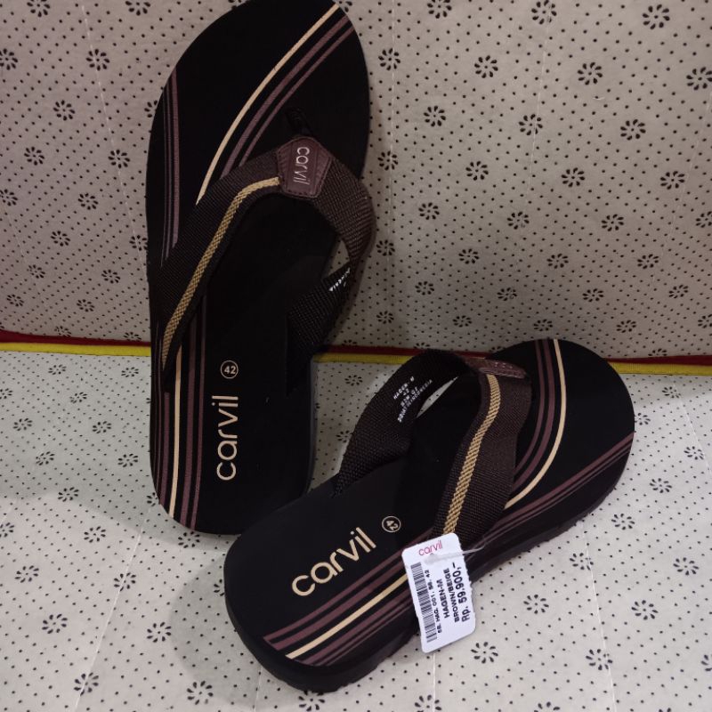 SANDAL PRIA CARVIL ORIGINAL ANTI AIR,SANDAL CARVIL PRIA ORIGINAL HAGEN-M BROWN/BEIGE