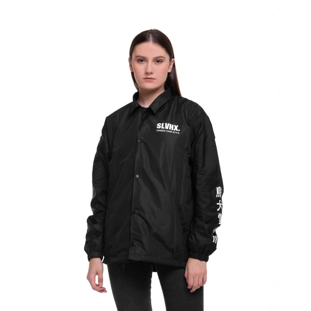 Salvio Hexia Coach Jacket Black Yin Yang